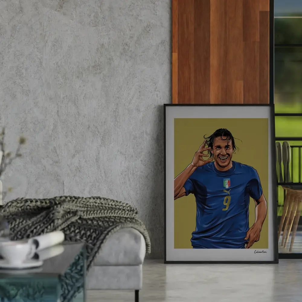 Poster Toni - Esultanza — stampa CalcioArt in ambiente (4)
