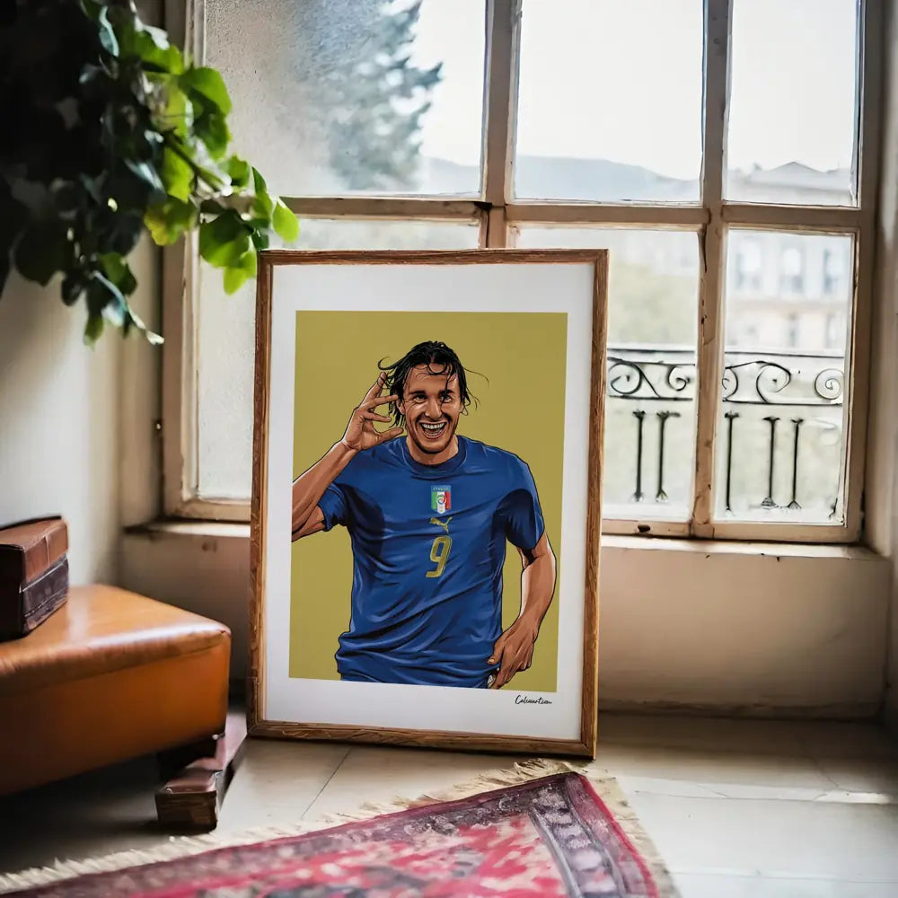 Poster Toni - Esultanza — stampa CalcioArt in ambiente (6)