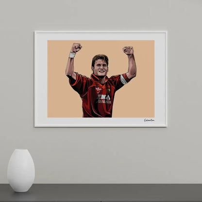 Poster Totti - Esultanza Braccia Alzate — stampa CalcioArt in ambiente (3)