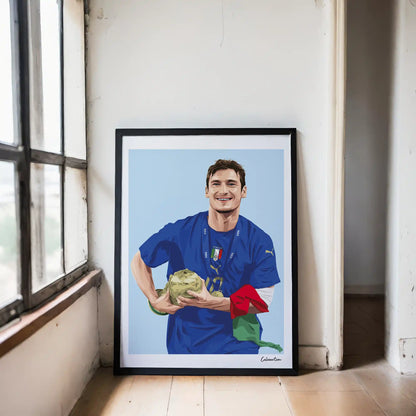 TOTTI - GERMANIA 2006 - CAMPIONE DEL MONDO · poster in cornice, ambientazione 1