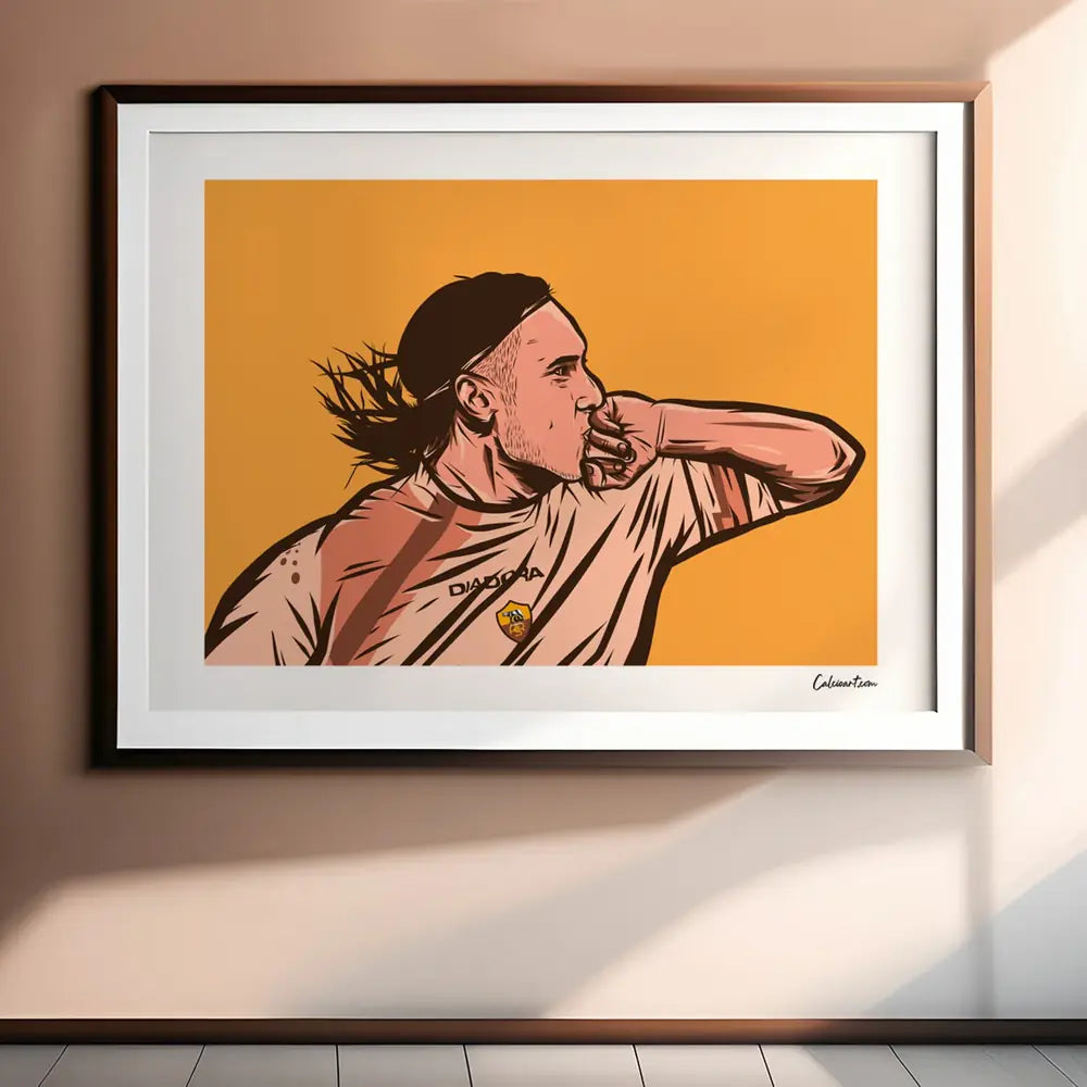 Poster Totti - Esultanza — stampa CalcioArt in ambiente (1)