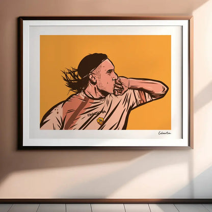 Poster Totti - Esultanza — stampa CalcioArt in ambiente (1)
