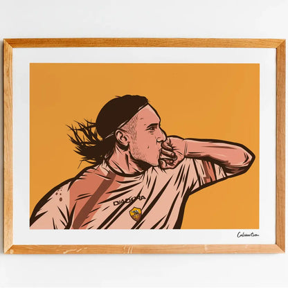 Poster Totti - Esultanza — stampa CalcioArt in ambiente (2)