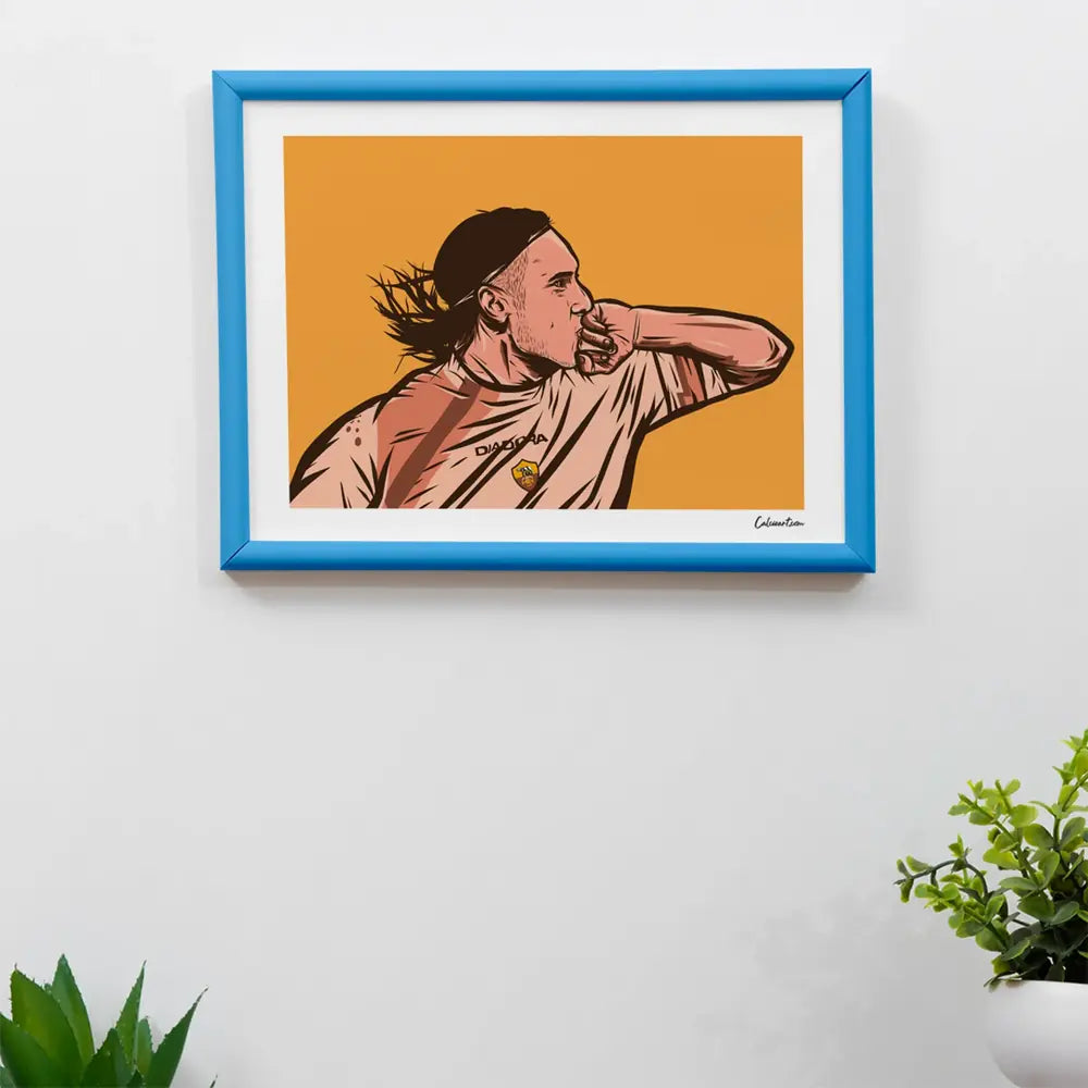 Poster Totti - Esultanza — stampa CalcioArt in ambiente (4)