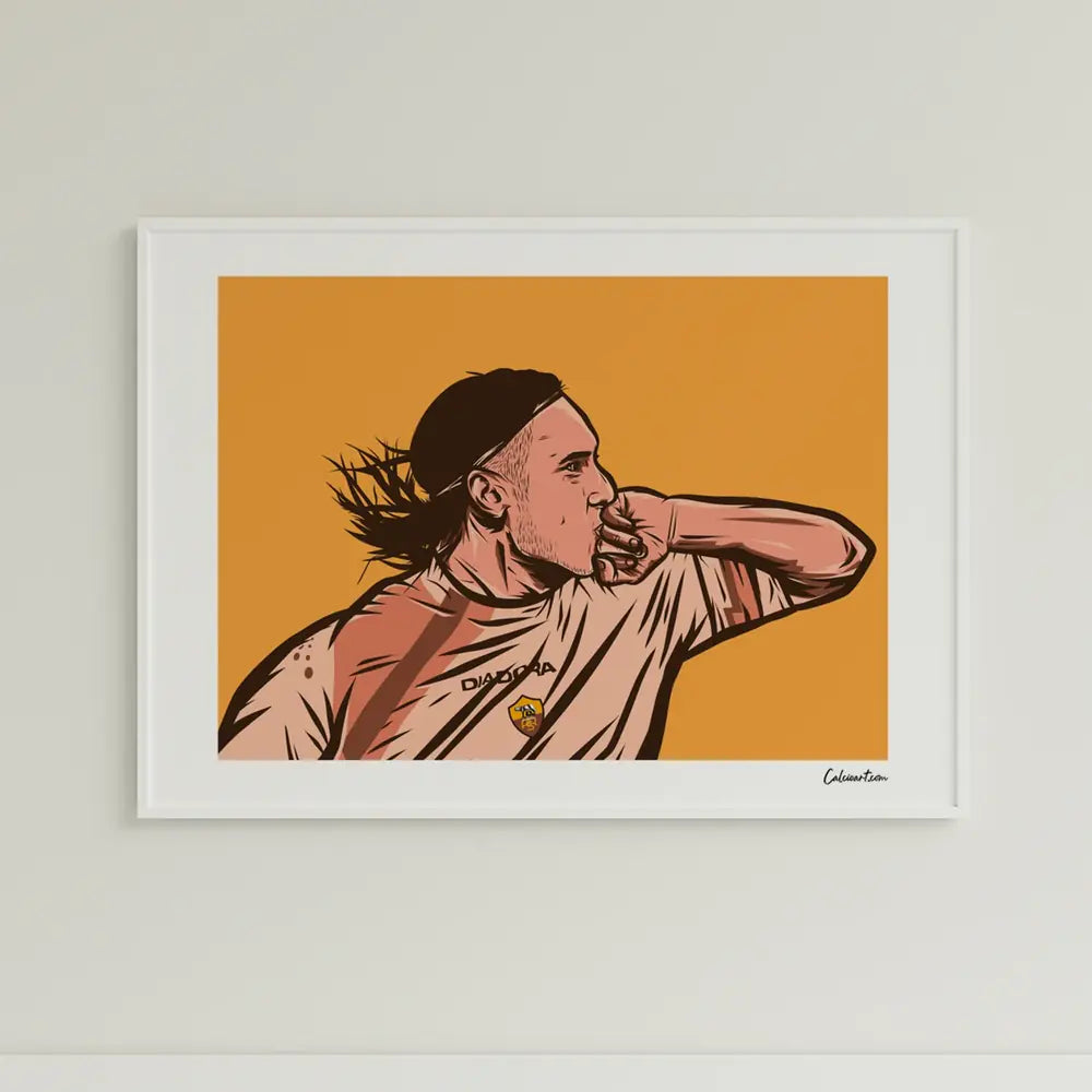 Poster Totti - Esultanza — stampa CalcioArt in ambiente (5)