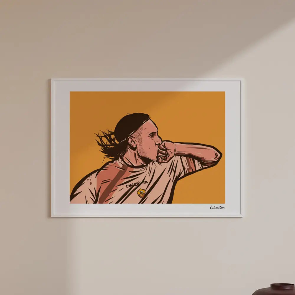 Poster Totti - Esultanza — stampa CalcioArt in ambiente (6)