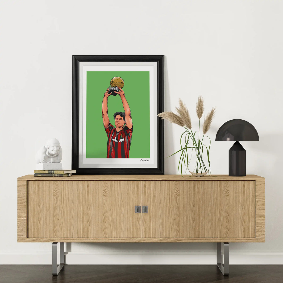 VAN BASTEN - PALLONE D'ORO · poster in cornice, ambientazione 2
