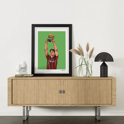 VAN BASTEN - PALLONE D'ORO · poster in cornice, ambientazione 2