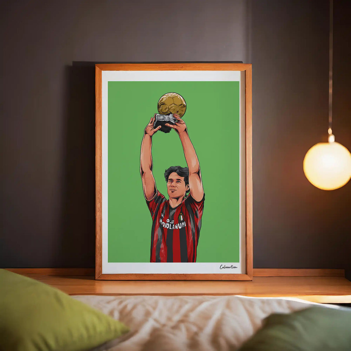 VAN BASTEN - PALLONE D'ORO · poster in cornice, ambientazione 3