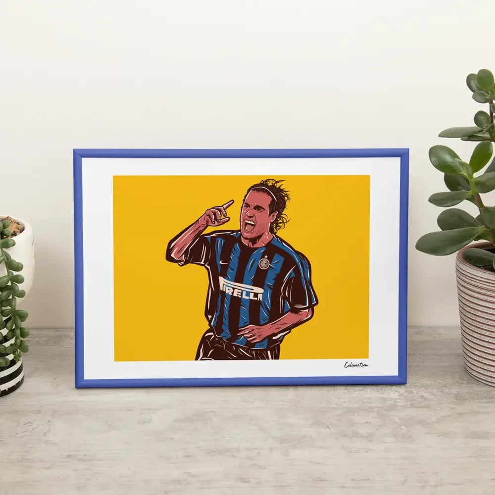 Poster Vieri — stampa CalcioArt in ambiente (2)