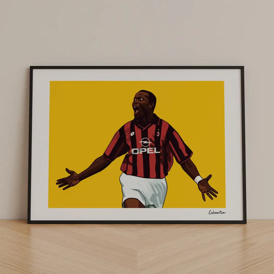 Poster Weah — stampa CalcioArt in ambiente (1)