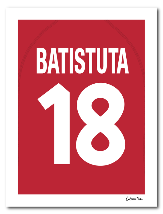 MAGLIA ROMA - 2000/2001 - BATISTUTA - ANNO SCUDETTO